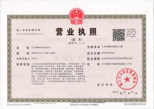 xiangshun business license